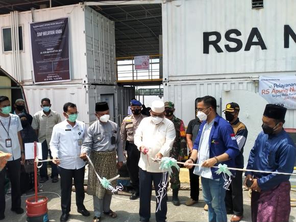 Peresmian Rumah Sakit Apung (RSA) di Pelabuhan Airud di Kundur