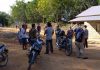 Warga mendatangi Pondok Pesantren Nurul Aulia di Parit Baru desa Sei Sebesi, Kundur