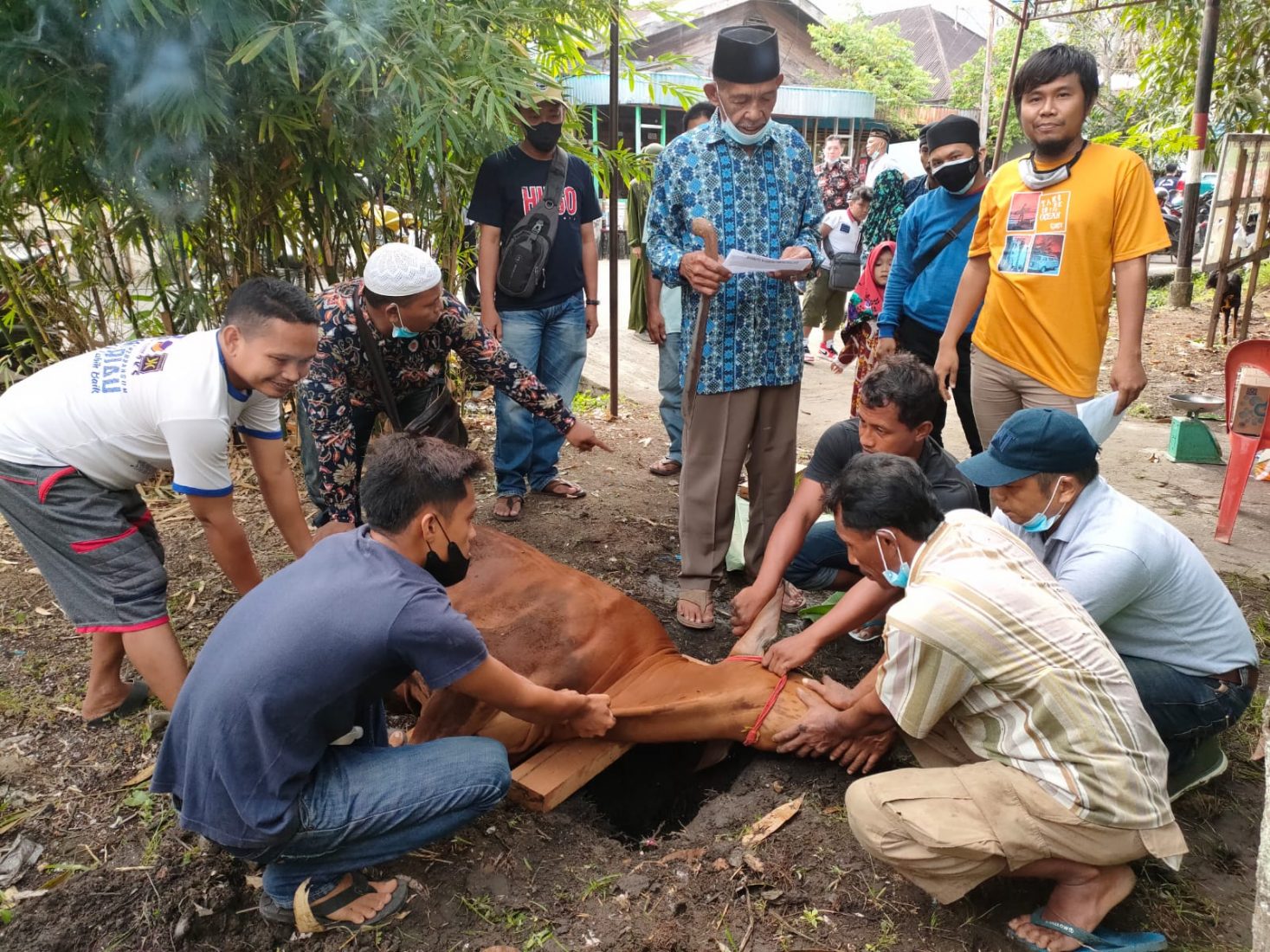 Momen Idul Adha 1442 H, PD IWO Inhil Laksanakan Kurban 2 Ekor Hewan