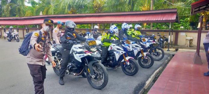 Kaplda Riau kunker ke Inhil mengandarai Motor