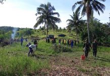Persiapan lahan TPU Khusus Covid