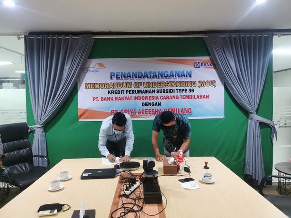 Gralge dan BRI Teken MoU Hadirkan Rumah Bersubsidi di Tembilahan