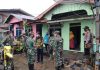 Dandim 0314 Inhil saat peninjauan Bedah Rumah