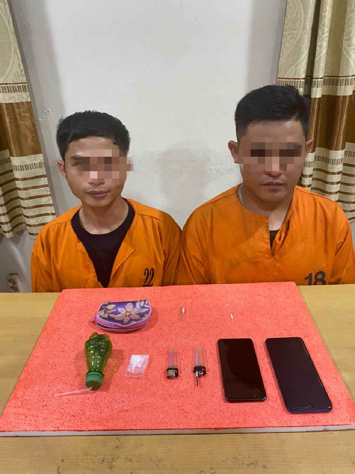 Dua Pengguna dan Pengedar Shabu Diamankan Satres Narkoba Inhil