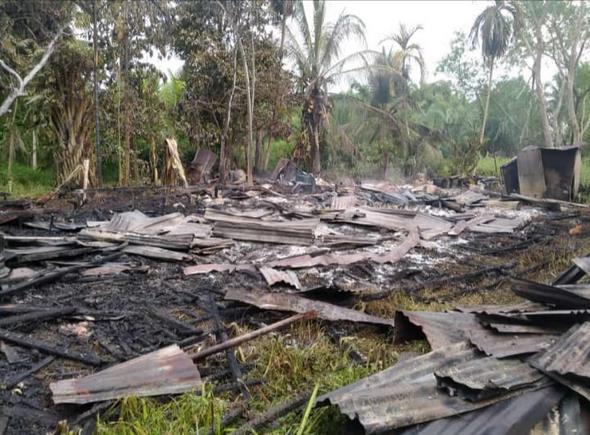 Kebakaran di Sungai Batang, Satu Unit Rumah Hangus Dilalap Api