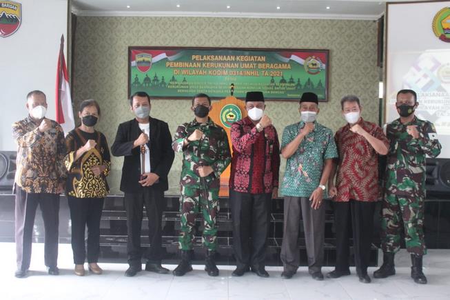 Kodim 0314 lnhil gelar kegiatan pembinaan kerukunan umat beragama