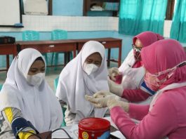 Vaksinator Polres Inhil