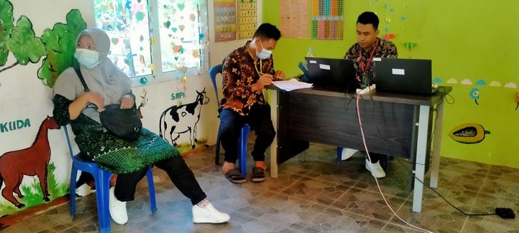 E-Voting saat Pikades di Inhil