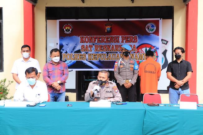 Polres Kepulauan Anambas Bersama Polsek Jemaja Berhasil Ungkap Kasus Narkoba