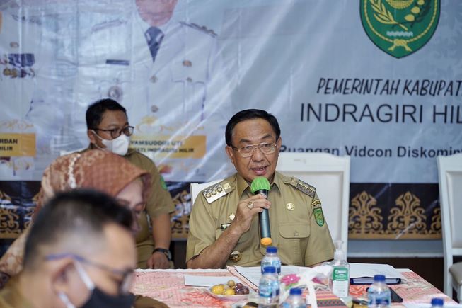 Dipimpin Bupati HM Wardan Pemkab Inhil Laksanakan Rapat Dengan Kementerian Keuangan