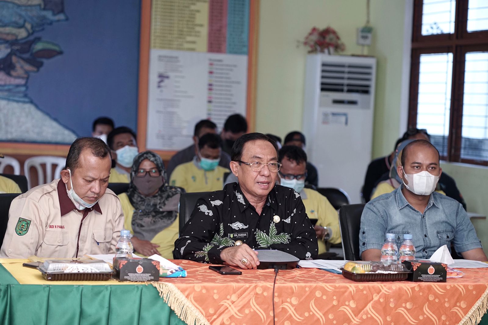 Bupati Inhil Canangkan Pekan Vaksinasi Covid-19, Target 400 – 500 Dosis Vaksin Perhari