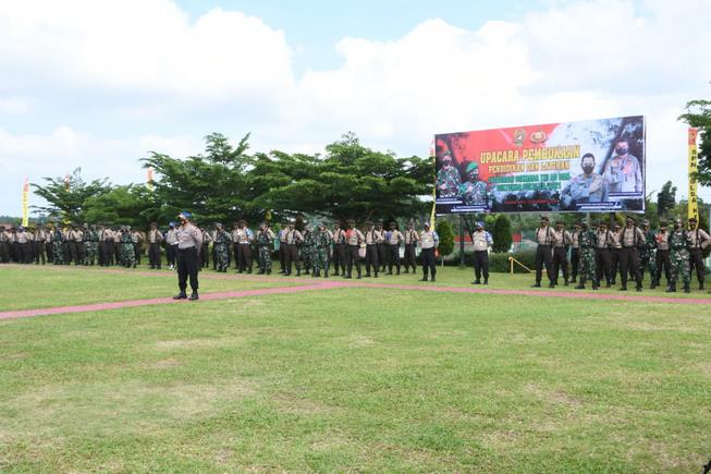 Kapolda Kepri Dan Danrem 003/WP Membuka Pendidikan Dan Latihan Integrasi Dikmaba TNI AD Dan Diktukba Polri T.A 2021