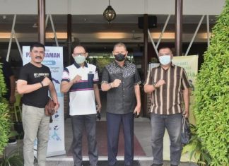 Pertemuan Wabup H Syamsudin Uti dengan BNN Prov Riau di Pekanbaru
