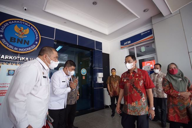 Gesa Keberadaan BNNK, Bupati Inhil HM.Wardan Datangi BNN Pusat