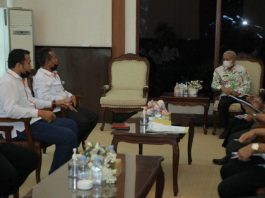 Bupati Asahan, H Surya saat menerima audiensi dari REI