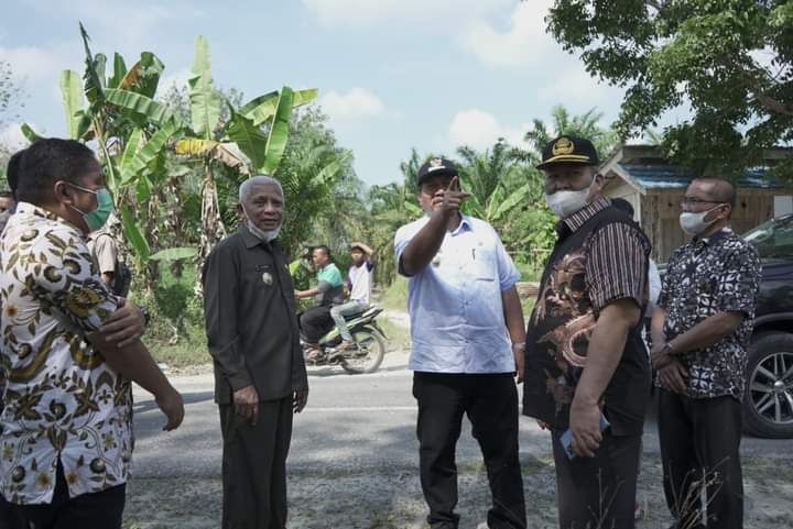 Tunaikan Janji Politik, Bupati dan Wakil Bupati Asahan Tinjau Rencana Pembangunan Jalan