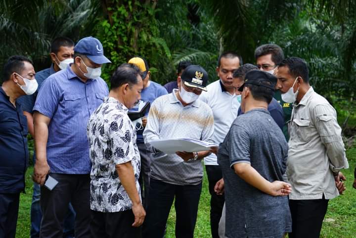 Bupati Asahan, H Surya, Tinjau Rencana Pembangunan Ruas Jalan Disejumlah Lokasi