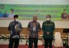 Bupati Asahan saat menyampaikan sambutannya pada acara pisah sambut Dandim 0208/Asahan