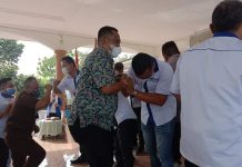 Camat Kota Kisaran Timur memberi ucapan Selamat dan Sukses atas pelantikan Pengurus Asosiasi Futsal Kabupaten Asahan Periode 2021/2025.