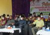 Ketua DPRD Inhil Dr. H. Ferryandi dan Wakil Bupati Inhil H. Syamsudin Uti, pada pelantikan BPD Se-Kecamatan Pelangiran