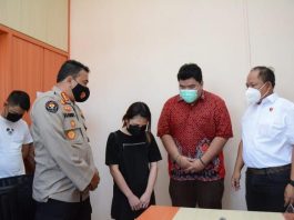 Salah satu pelaku wanita