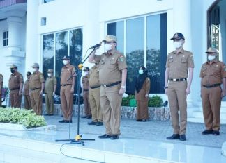 Sekda Kabupaten Asahan pimpin apel gabungan