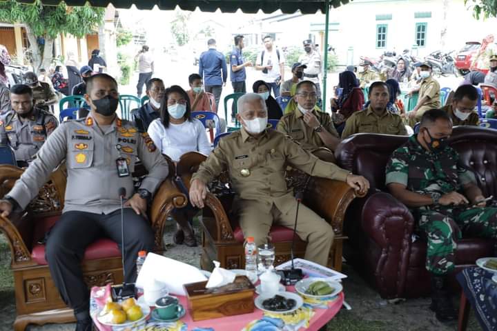 Pemkab Asahan Vaksinasi Serentak Kelompok Lansia Bersama Polres Asahan Dan Kapolri