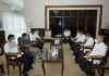 Kunjungan Ketua KPU Asahan yang didampingi Komisioner KPU diterima langsung oleh Bupati Asahan di Ruang Kerjanya.