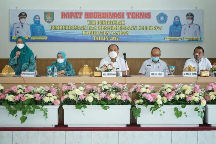 Wakil Bupati Asahan Pimpin Pembukaan Rakornis TP. PKK Kabupaten Asahan Tahun 2022