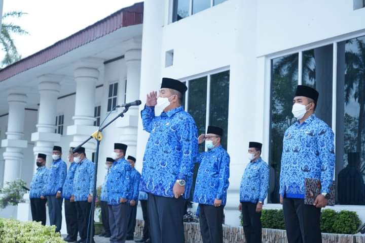 Wakil Bupati Asahan Pimpin langsung Upacara Hari Kesadaran Nasional (HKN)