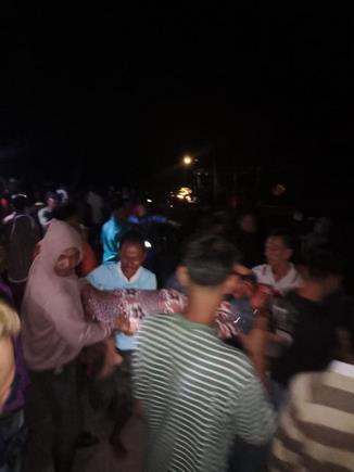 Jenazah Jais saat dibawa ke rumah duka