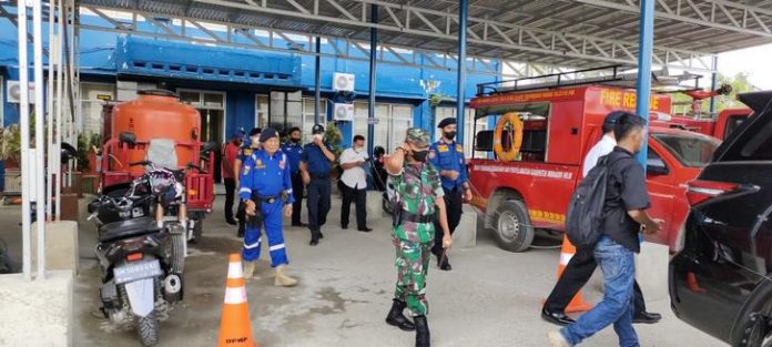 Kunjungan Kodim ke damkar Inhil