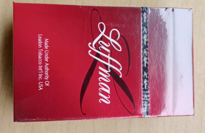 Rokok tanpa pita cukai merek Luffman