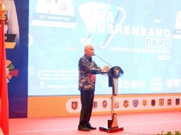 Bupati Asahan Paparkan Dukungan Kabupaten Asahan dalam percepatan pelaksanaan 8 prioritas Pembangunan dan 54 Kegiatan Strategis Daerah Provinsi Sumatera Utara
