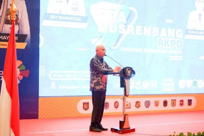 Bupati Asahan Paparkan Dukungan Kabupaten Asahan dalam percepatan pelaksanaan 8 prioritas Pembangunan dan 54 Kegiatan Strategis Daerah Provinsi Sumatera Utara