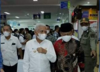 Bupati Asahan bersama Plt Walikota Tanjungbalai menghadiri peresmian Mall Pelayanan Publik di Kota Tebing Tinggi