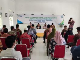 Wakil Bupati KKA buka Sosialisasi BPJS Ketenagakerjaan