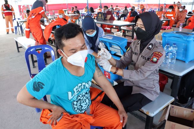 Geray Vaksinasi Presisi Polres Karimun