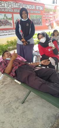 Group Semule Tanjungbatu Kundur saat gelar donor darah