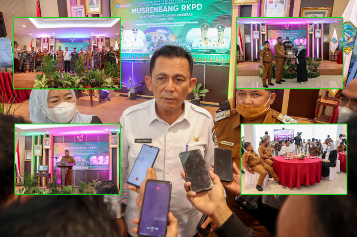 (Foto) Gubernur Kepri, H Ansar Ahmad Hadiri Musrembang RKPD Di Aula Kantor Bupati Kepulauan Anambas