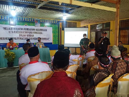 Kodim 0314/Inhil Berkolaborasi Dengan FPK, Sosialisasi Kampung Pancasila Kodim 0314/Inhil Berkolaborasi Dengan FPK, Sosialisasi Kampung Pancasila