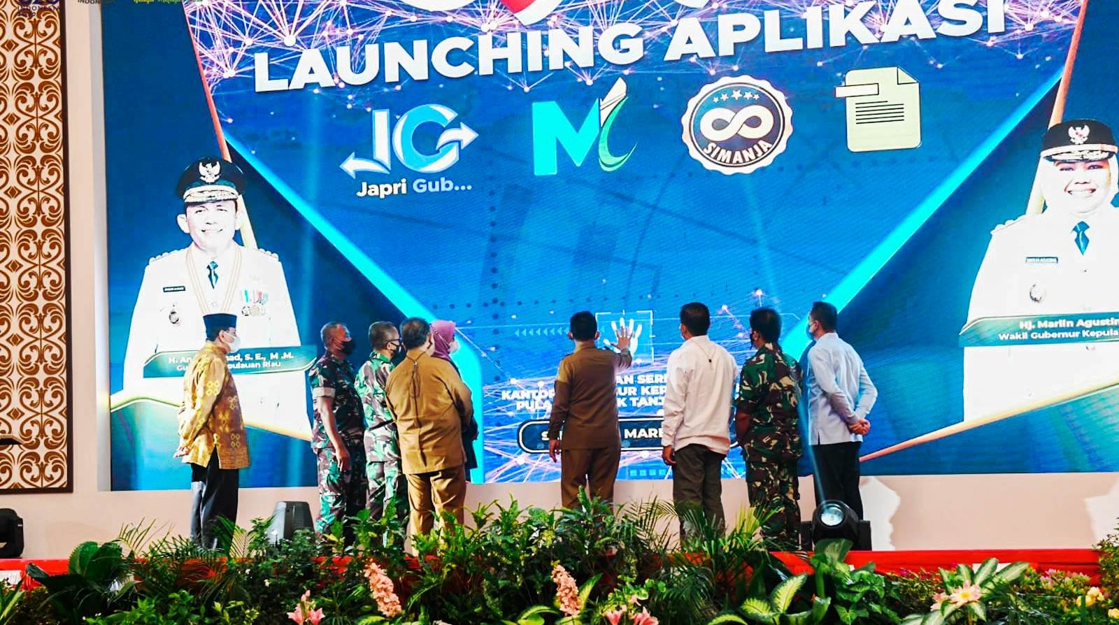 Gubernur Kepri Luncurkan 4 Aplikasi Berbasis Digital Saat Syukuran Setahun Pimpin Provinsi Kepri