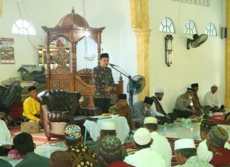 Peringatan Isra' Mi'raj Nabi Muhammad SAW 1443 Hijrah di Mesjid Nurul Yakin, Pelangiran, Inhil