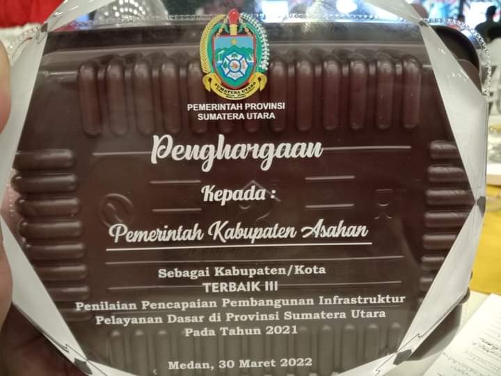 Penghargaan dari Gubernur Sumatera Utara