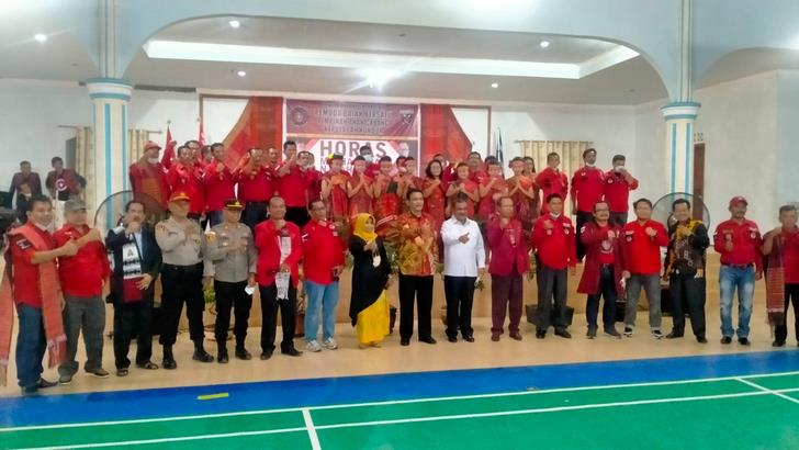 Bupati Karimun Hadiri Pengukuhan Pengurus PAC Pemuda Batak Bersatu (PBB) Kepulauan Kundur