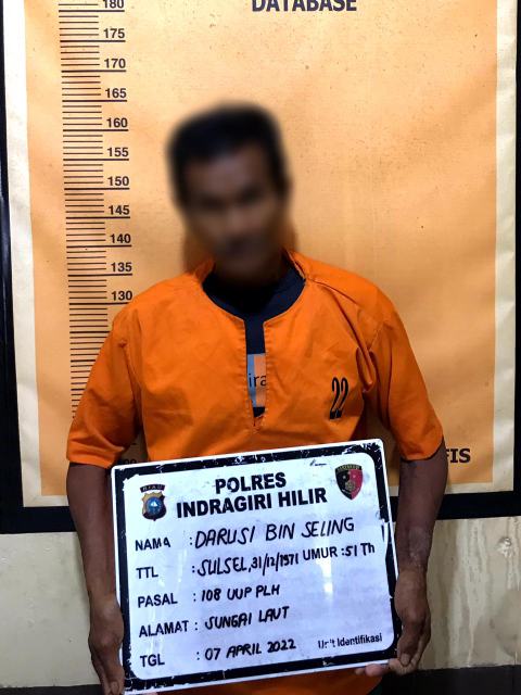 Pelaku Karhutla Seluas 50 Hektar di Keritang Ditangkap