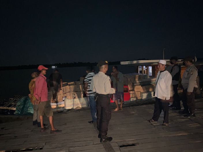 Antisipasi Gangguan Masyarakat, Kapolsek Kundur Pimpin Patroli KYRD