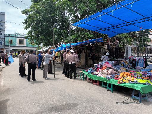 Lapak Liar Dibongkar Polres dan Kodim 0314/Inhil