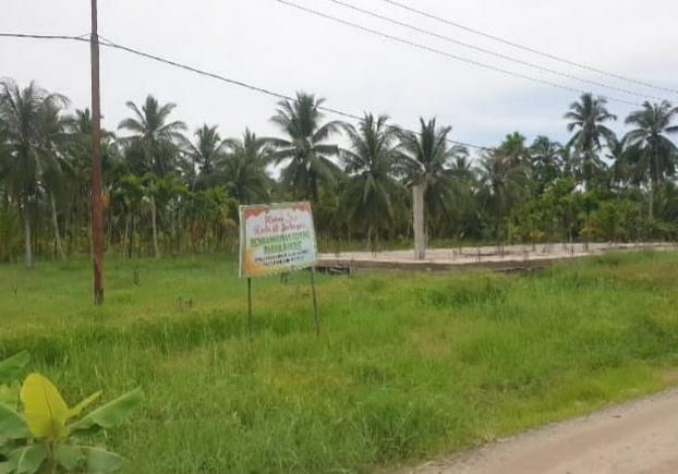 Pembangunan Pasar Rakyat Kecamatan Reteh, Diduga Mangkrak