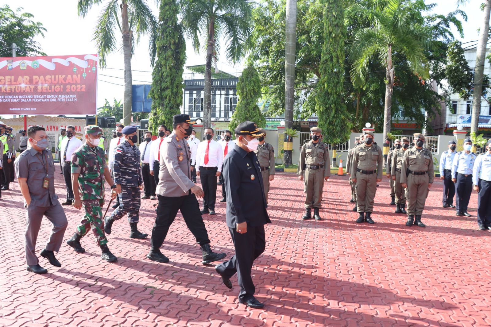 Bupati Jadi Inspektur Upcara Pada Apel Gelar Pasukan Operasi Ketupat Seligi 2022